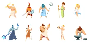 Greek Gods and Goddesses Illustration